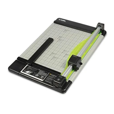 Abbildung von CARL 12220 Papierschneidemaschine, strapazierfähig, 38,1 cm, Schwarz und Silber