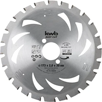 Abbildung von kwb Kreissägeblatt 173 x 30 mm, Made in Germany, leichtgängig, speziell für Akkumaschinen, Universal Sägeblatt z.B. Metalle, Holz und Kunstoffe