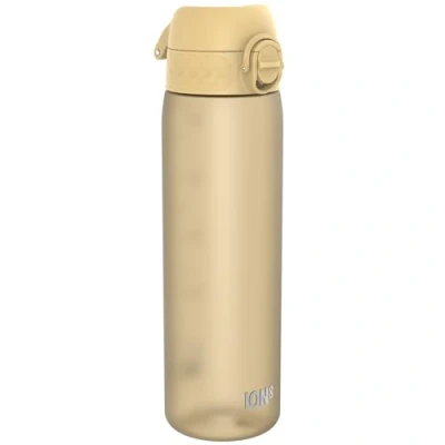 Abbildung von Ion8 Trinkflasche, 500 ml, Auslaufsicher, Einhandöffnung, Sichere Verriegelung, Spülmaschinenfest, BPA frei, Tragegriff, Klappdeckel, Leicht zu Reinigen, Klimaneutral, Wüste