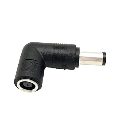 Abbildung von 7.4 mm x 90 Grad Winkel Netzteil Stecker Konverter für Hp Pavilion; Probook; Elitebook; Envy; Compaq; Compaq Presario Laptop Ladegerät winkeladapter