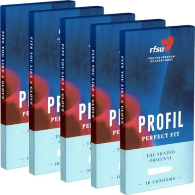 Abbildung von RFSU «Profil» (Shaped) Kondome mit konturierter Passform (50 Kondome) 50 St