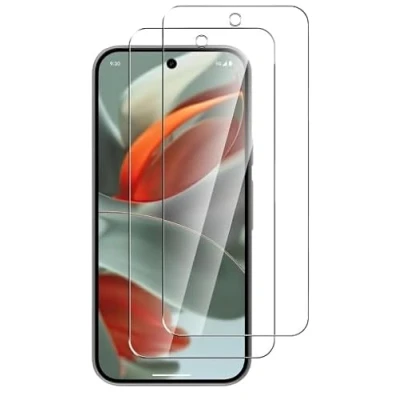 Abbildung von Cracksin [2 Stück] Schutzglas kompatibel mit Google Pixel 9 Pro Panzerfolie Schutzfolie Verbundglas Displayglas Echt Hart Tempered Glass 9H Härte Glas