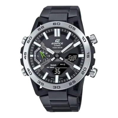 Abbildung von CASIO EDIFICE Smartwatch, Solaruhr, Armbanduhr, Herrenuhr, Bluetooth, Stoppfunktion,Phone Finder