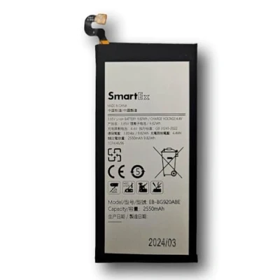 Abbildung von Smartex® Akku Batterie kompatibel mit Samsung EB BG920ABE Modell Galaxy S6