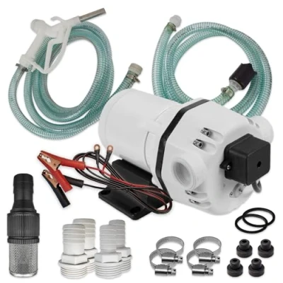 Abbildung von AMUR AdBlue® PUMPE 12V Set HARNSTOFFPUMPE UREA BETANKUNGSSET MEMBRANPUMPE CHEMIEPUMPE SELBSTANSAUGEND LEISTUNGSSTARKER ELEKTROMOTOR