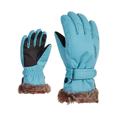Abbildung von Ziener Mädchen LIM Ski Handschuhe/Wintersport warm, atmungsaktiv, Blue nile stru, 4