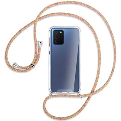 Abbildung von mtb more energy® Handykette kompatibel mit Samsung Galaxy S10 Lite (SM G770) Rainbow Smartphone Hülle zum Umhängen Anti Shock Strong TPU Case