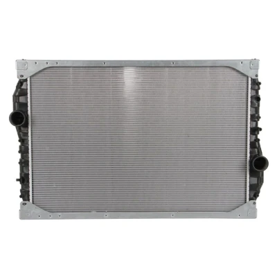 Abbildung von NISSENS 69604A Kühler, Motorkühlung Aluminium 960 659 58 mit Rahmen Kühlrippen gelötet