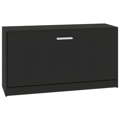 Abbildung von vidaXL Schuhregal Schuhbank Schwarz 80x24x45 cm Holzwerkstoff, 1 tlg.