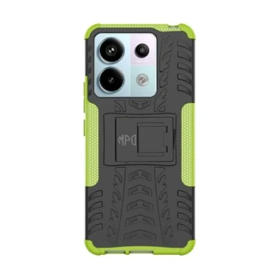 Abbildung von Max Power Digital Hülle für Xiaomi Redmi Note 13 Pro 5G Schutzhülle Bumper Handyhülle Case Cover Stoßfest Doppelschichter Outdoor Shock Absorption 360 Grad (Xiaomi 5G, Grün)