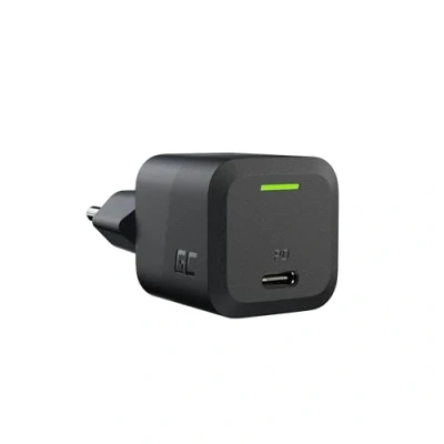 Abbildung von USB C Ladegerät Green Cell GaN 33W 1 Port Handy Schnellladegerät Power Adapter mit PowerDelivery Schnell Netzteil Ladestecker Wandladegerät für Laptops, MacBook, iPhone, Tablet, Android Handys
