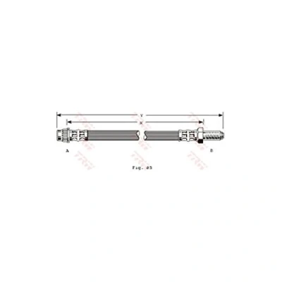 Abbildung von TRW PHB305 Bremsschläuche 410 M10x1