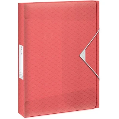 Abbildung von 5 x Esselte Ablagebox Colour&#039;Breeze A4 PP 40mm koralle
