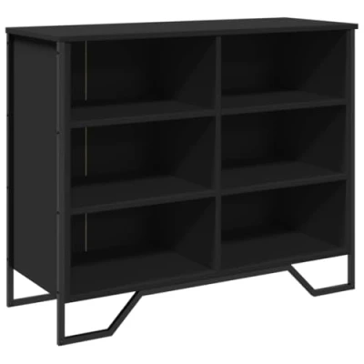 Abbildung von vidaXL Sideboard Schwarz 91x35,5x74,5 cm Holzwerkstoff (1 St)