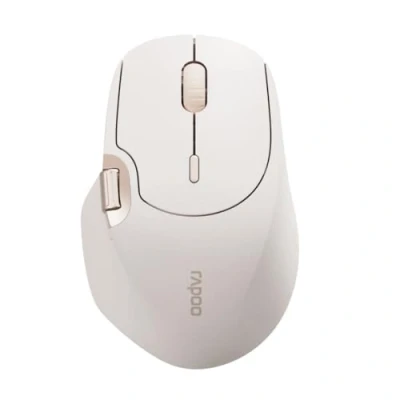 Abbildung von Rapoo Kabellose Multi Mode Maus &quot;MT560&quot;, Beige Bluetooth, kabellos (Dongle), hochauflösender 4000 Dpi Sensor, Bis zu 10 m Reichweite