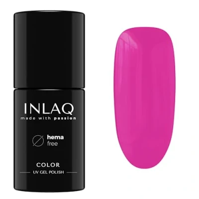 Abbildung von INLAQ® UV Nagellack in Verschiedenen Farben LED Gel Nail Polish Gellack Lack aus der Kollektion Crazy Rainbow 6 ml Cerise Color