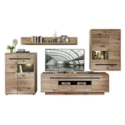 Abbildung von Innostyle Wohnwand &quot;BELLANO&quot;, (Komplett Set, 9 St.), inkl. LED Beleuchtung