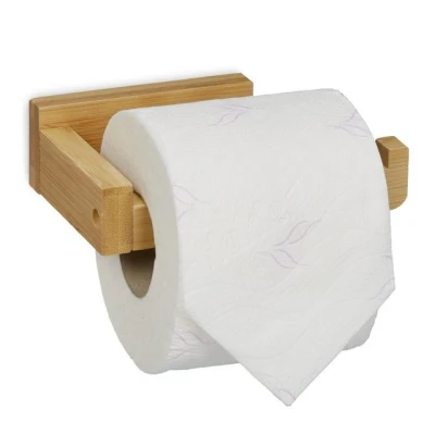 Abbildung von relaxdays Toilettenpapierhalter Bambus