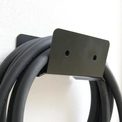 Abbildung von EVify Typ 2 Kabelhalterung, Wandhalterung für Lange Ladekabel Stabile Halterung mit glatten Kanten, inkl. Montagezubehör
