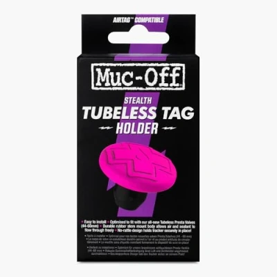 Abbildung von Muc Off Unisex Adult Stealth Tubeless AirTag Holder, Black, One Size