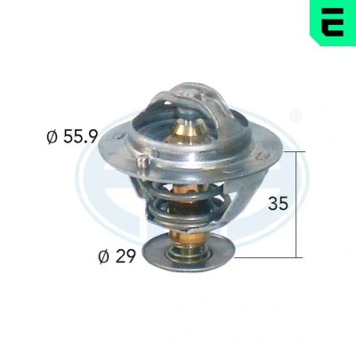 Abbildung von ERA 350120A Kühlwasserthermostat 82 TOYOTA: Yaris I Schrägheck, Prius II Liftback, Avensis Kombi, MINI: LEXUS: GS II, IS Limousine