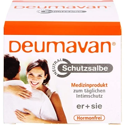 Abbildung von DEUMAVAN Intim Schutzsalbe neutral. Medizinische Für den äußeren und Analbereich. Frauen Männer. Hautschutz &amp; Linderung. Hypoallergen ohne Duftstoffe (1x100 ml Dose)