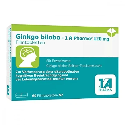 Abbildung von 1 A Pharma Ginkgo biloba 120 mg 60 St