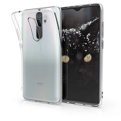 Abbildung von kwmobile Hülle kompatibel mit Xiaomi Redmi Note 8 Pro Silikon Handyhülle Transparent Handy Case in