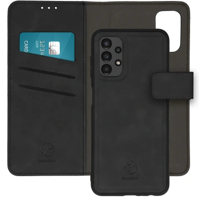 Abbildung von Samsung Galaxy A13 (4G) Hülle Kunstleder iMoshion Klapphülle/2 in 1 Case Handyhülle Schwarz