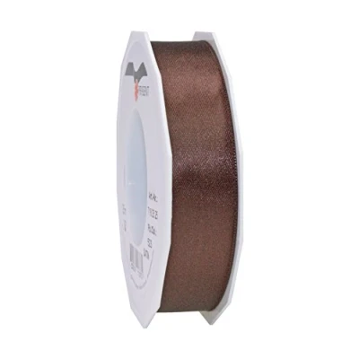 Abbildung von PRÄSENT C.E. Pattberg Satin Espresso, 25 m Satinband zum Einpacken von Geschenken, mm Breite, Geschenkband Dekorieren &amp; Basteln, Dekoband, Anlass