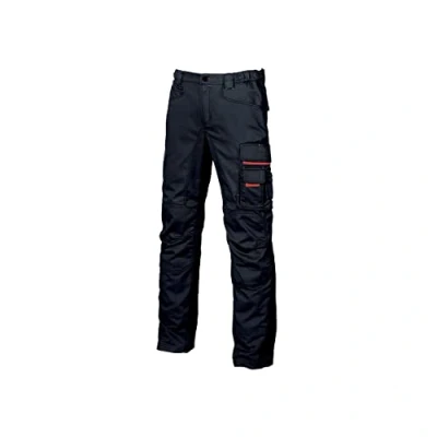 Abbildung von U Power SMILE, Arbeitshose für Herren, Cargohose mit elastischem Bund, Kniepolstertaschen, mehreren Taschen, bequemem Stoff, strapazierfähiger, strapazierfähiger Oberbekleidung Deep Blue 50