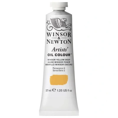 Abbildung von Winsor &amp; Newton 1214731 Artists Ölfarbe 37ml Tube, Künstler mit höchstmöglicher Pigmentierung, höchste Lichtechtheit Winsorgelb Dunkel