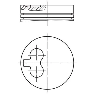 Abbildung von Kolben MAHLE ORIGINAL 029 55 01