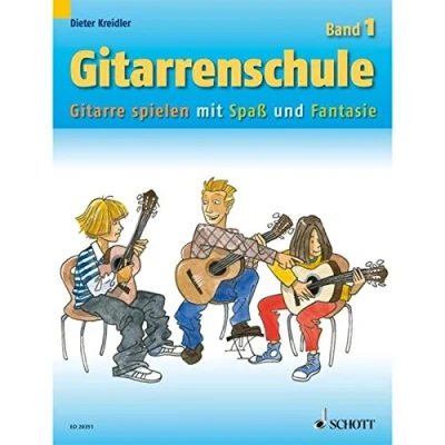 Abbildung von Gitarrenschule: Gitarre spielen mit Spaß und Fantasie Neufassung. Band 1. Gitarre. (Kreidler Gitarrenschule)
