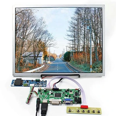 Abbildung von VSDISPLAY 15 Zoll G150XGE L04 1024x768 HD 1000nit TFT LCD Bildschirm und MI VGA DVI Audio LVDs Controller Board M.NT68676