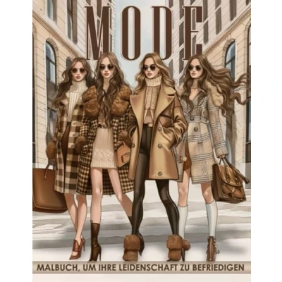 Abbildung von Mode Malbuch: Erleben Sie 50 Trendy Malvorlagen für Frauen Jeden Alters Entspannen und Stress Abbauen