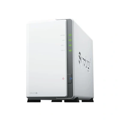 Abbildung von Synology DS223j 2 Bay Diskstation NAS (Realtek RTD1619B 4 Core 1.7 GHz 1GB DDR4 Ram 1xRJ 45 1GbE LAN Port) 4TB Bundle mit x 2TB Seagate IronWolf HDDs (ST2000VN003)