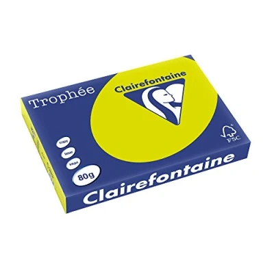 Abbildung von 5 x Clairefontaine Kopierpapier Trophee A3 80g/qm VE=500 Blatt leuchte