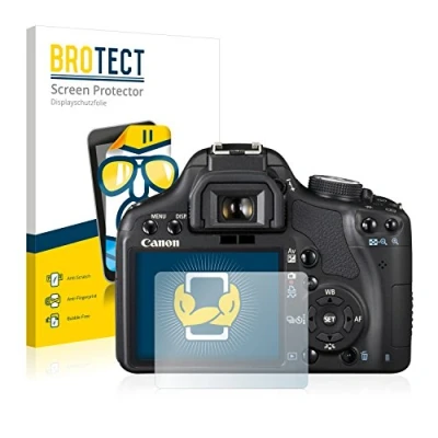 Abbildung von BROTECT (2 Stück Schutzfolie für Canon EOS 500D Displayschutz Folie Ultra Klar
