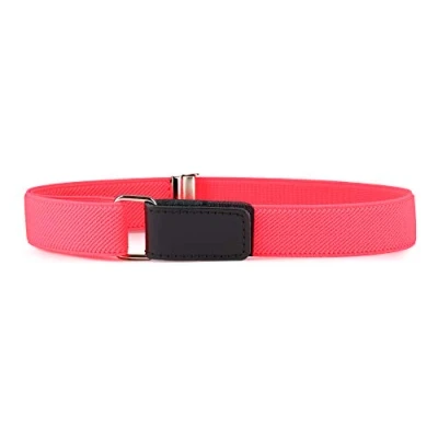 Abbildung von Ladeheid Kinder Gürtel Ohne Schnalle Elastischer Kindergürtel für Jungen und Mädchen 0 15 Jahre 32 90 cm P15 (Neon Rosa, 1 6 Jahre)