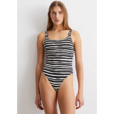 Abbildung von Marc OPolo Badeanzug &quot;Summer Blacks&quot;, mit figurbetontem Schnittdesign