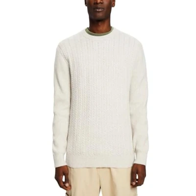 Abbildung von Esprit Strickpullover, Herren, Größe: Small, Off white