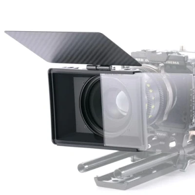 Abbildung von Tilta Matte Box 4x5,65&quot; Filterrahmen Mini für DSLR und Spiegellose Kameras, mit 4 Objektivadapterring(67/72/77/82mm) MB T15