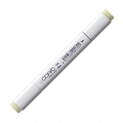 Abbildung von COPIC Classic Marker Typ Y 00, Barium Yellow, professioneller Layoutmarker, mit einer breiten und feinen Spitze
