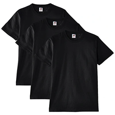 Abbildung von Fruit of the Loom Heavy Cotton T [3er schwarz, 3XL] Shirt Kurzarm