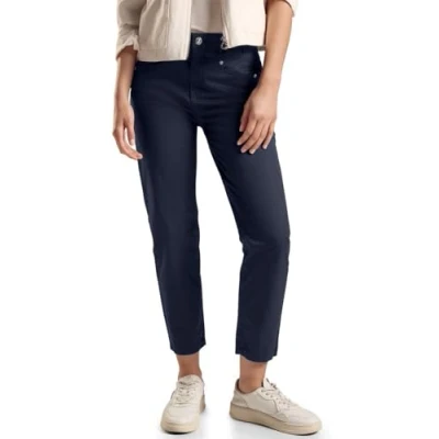 Abbildung von Street One Papertouch Stoffhose, Damen, Größe: 34x28, Blau