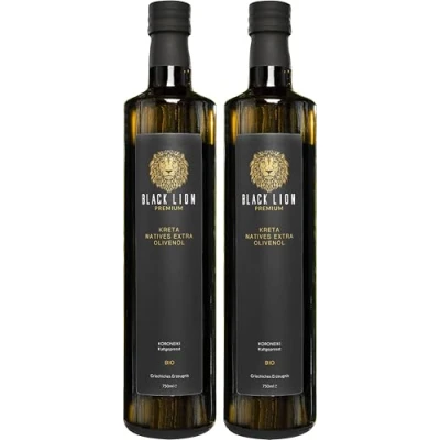 Abbildung von KRETA griechisches Bio Olivenöl Kaltgepresst, nativ extra mild fruchtig lecker 100% Koroneiki Olive Premium (2x 750ml)