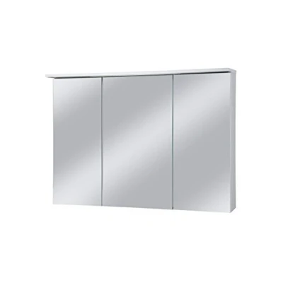 Abbildung von Schildmeyer Spiegelschrank &quot;Profil 16&quot;, Breite 100 cm, 3 türig, LED Beleuchtung, Schalter /Steckdosenbox
