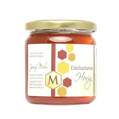 Abbildung von Josef Muhr Bio Edelkastanienhonig, Honig direkt vom regionalem Imker, 250g Glas