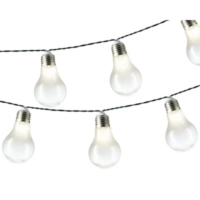 Abbildung von Lumineo LED Lichterkette, Solar Lichterkette Glühbirnen Kunststoff Dauerlicht 4,5m Warmweiß
